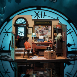 DIY Huisje Mose’s Detective Agency met LED verlichting, Robotime