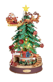 Muziekdoos Hout DIY 3D Puzzel Christmas Melody Tree 