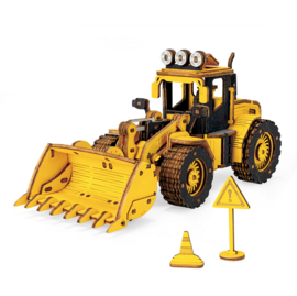 Houten Puzzel 3D Bulldozer, Robotime