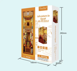 DIY Book Nook Boekensteun Adventure in Egypt Bookend,, ToneCheer