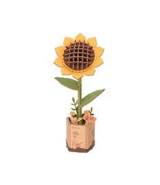 DIY Houten Bloem Sun Flower, Zonnebloem, Robotime, TW011