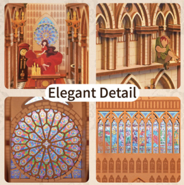 Beurs, DIY Huisjes DIY Book Nook Boekensteun Notre Dame de Paris, ToneCheer