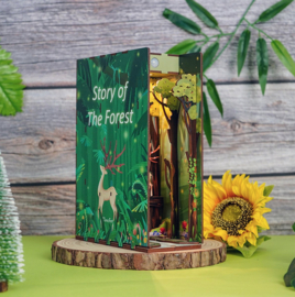 DIY Book Nook Boekensteun Story of The Forest Bookend, ToneCheer