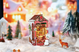 DIY Book Nook Boekensteun Christmas Indoor Scene