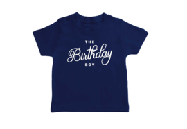 T-shirt Donker Blauw The Birthday Boy