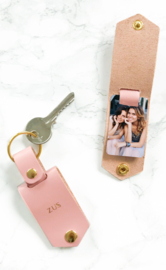 Gepersonaliseerde sleutelhanger met metalen foto