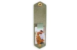 Gepersonaliseerde sleutelhanger met metalen foto - Mint Green