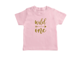 T-shirt Roze Wild One
