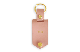 Gepersonaliseerde sleutelhanger met metalen foto -  Pink