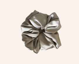 Scrunchie -  Satin Taupe