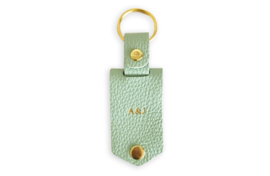 Gepersonaliseerde sleutelhanger met metalen foto - Mint Green