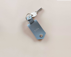 Sleutelhanger Blue Grey met Zilver