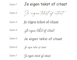 Boekenlegger met eigen tekst