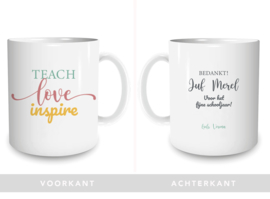 Mug Teacher Teach Love Inspire