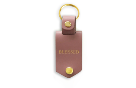 Gepersonaliseerde Sleutelhanger met Metalen Foto - Dusty Pink