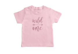 T-shirt Roze Wild One