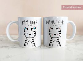 Set Mokken Mama & Papa Tiger
