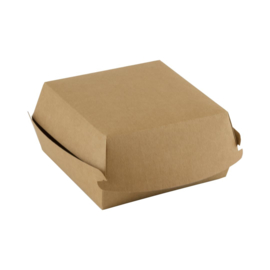bruinkraft hamburger doos / verpakt per 100 stuks