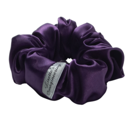 Scrunchie Paars satijnstof