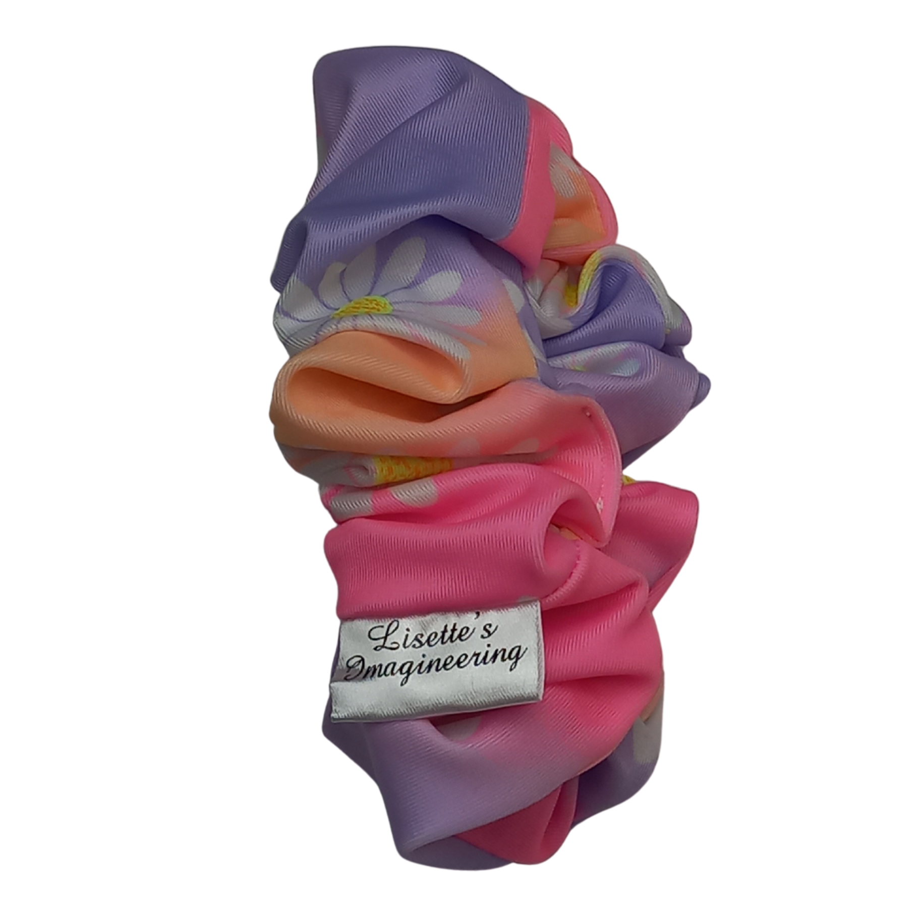 Zwemscrunchie Pastel met bloemen