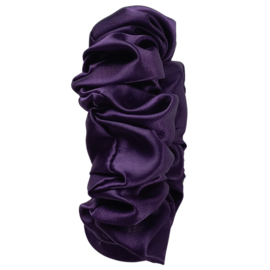 Scrunchie Paars satijnstof