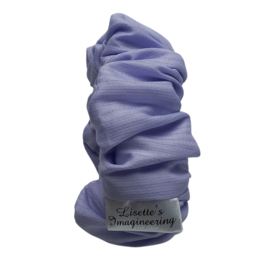 Scrunchie Paars met reliëf