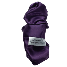 Scrunchie Paars satijnstof