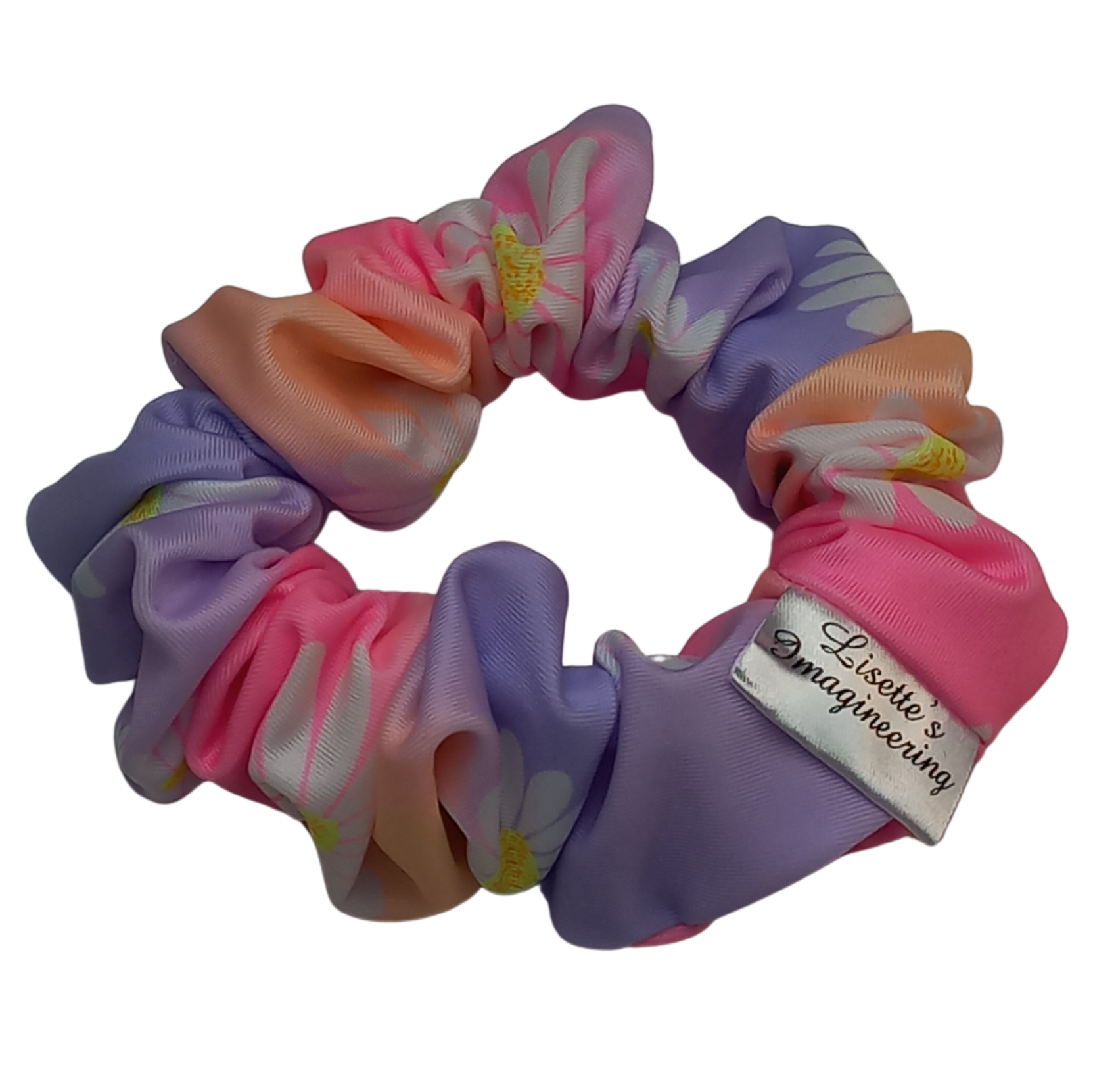 Zwemscrunchie Pastel met bloemen