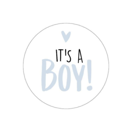 Sticker | It's a boy | 4 cm | 5 stuks