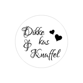 Sticker | Dikke kus & knuffel