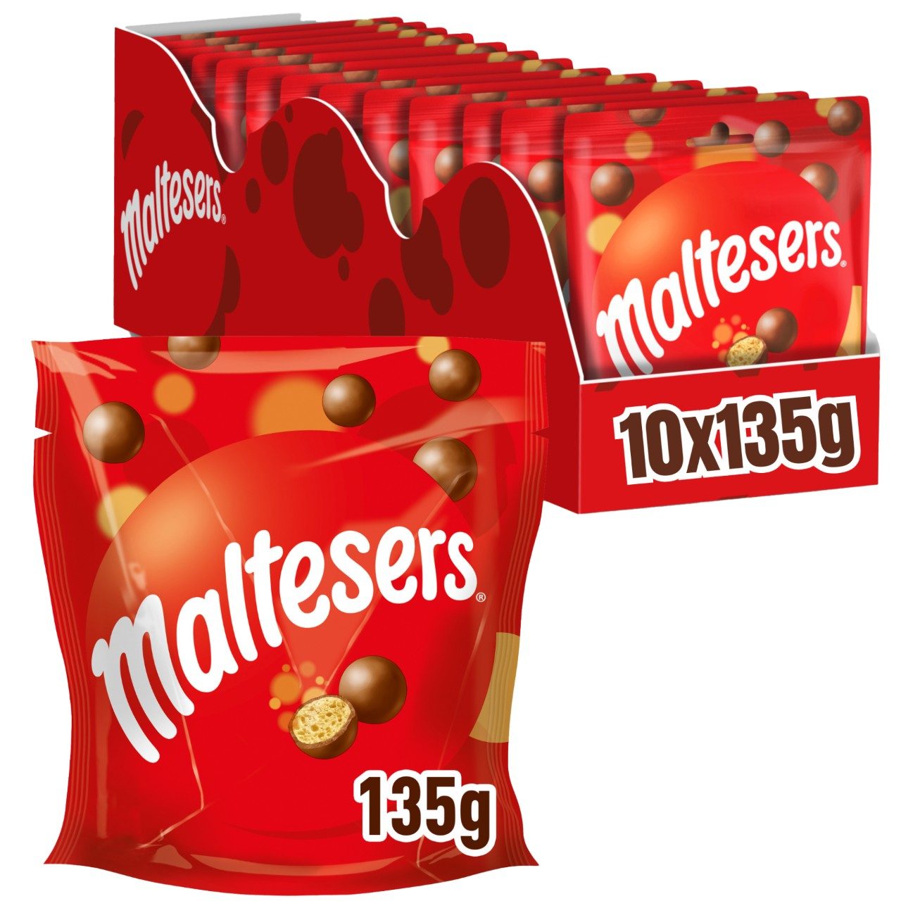 Melk chocolade snoepjes middel Merk: Maltesers 135gr