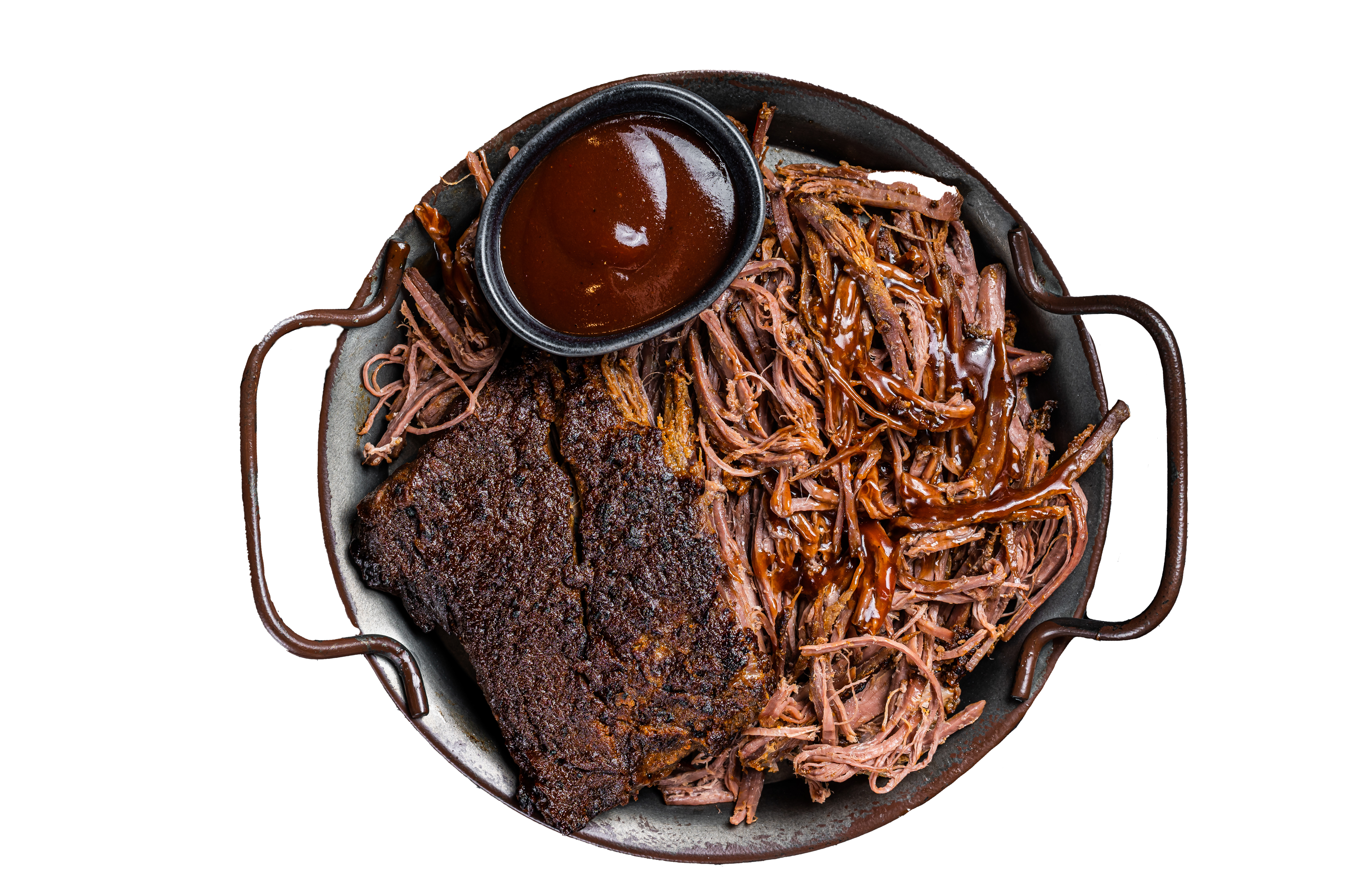 Sousvide gegaarde pulled beef smoked 300gr