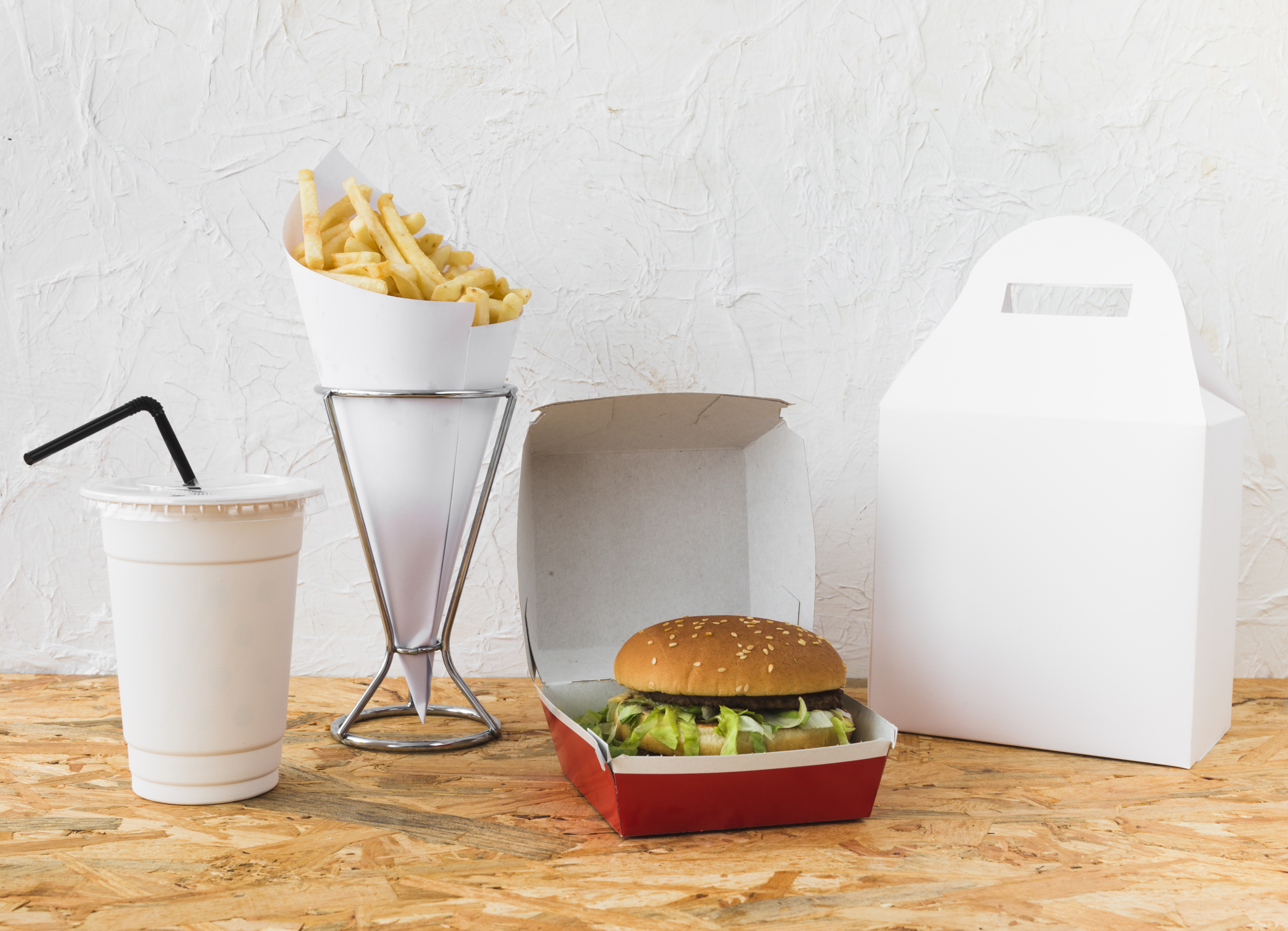 Lunch Box Burger + Frisdrank + Friet