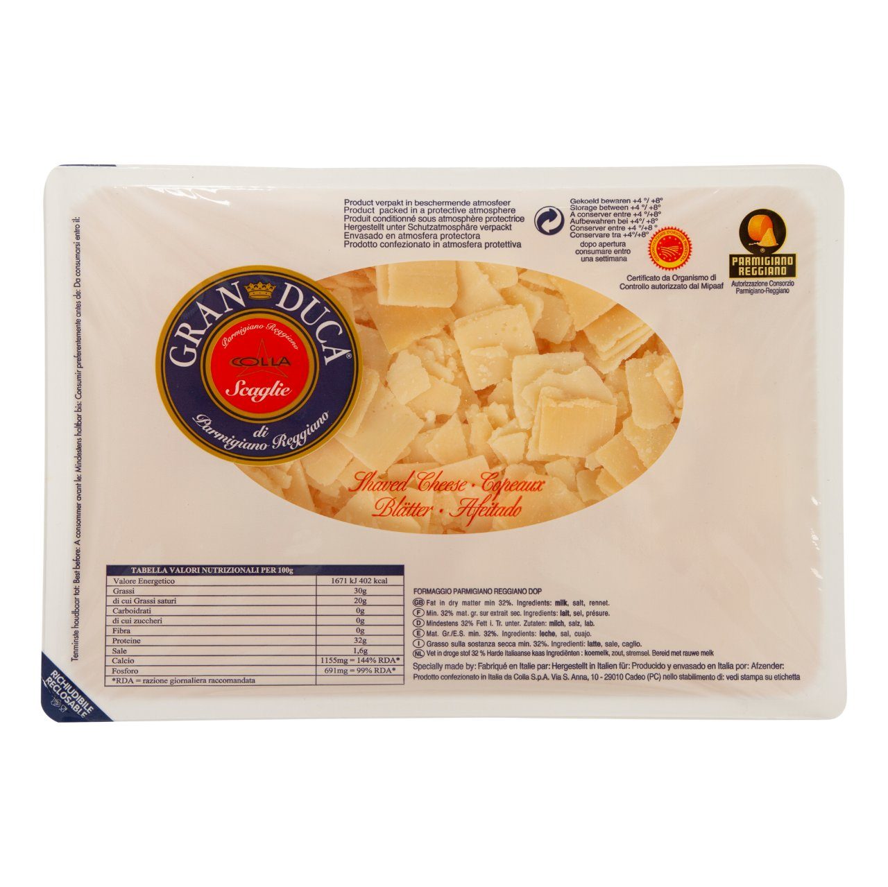 Parmigiano Reggiano schilfers