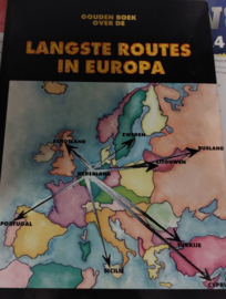 Gouden boek over de langste routes in Europa