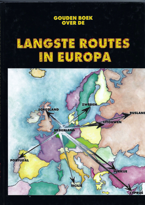Gouden boek over de Langste Routes in Europa