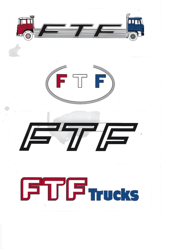 FTF Trucks Stickerset 4 stuks
