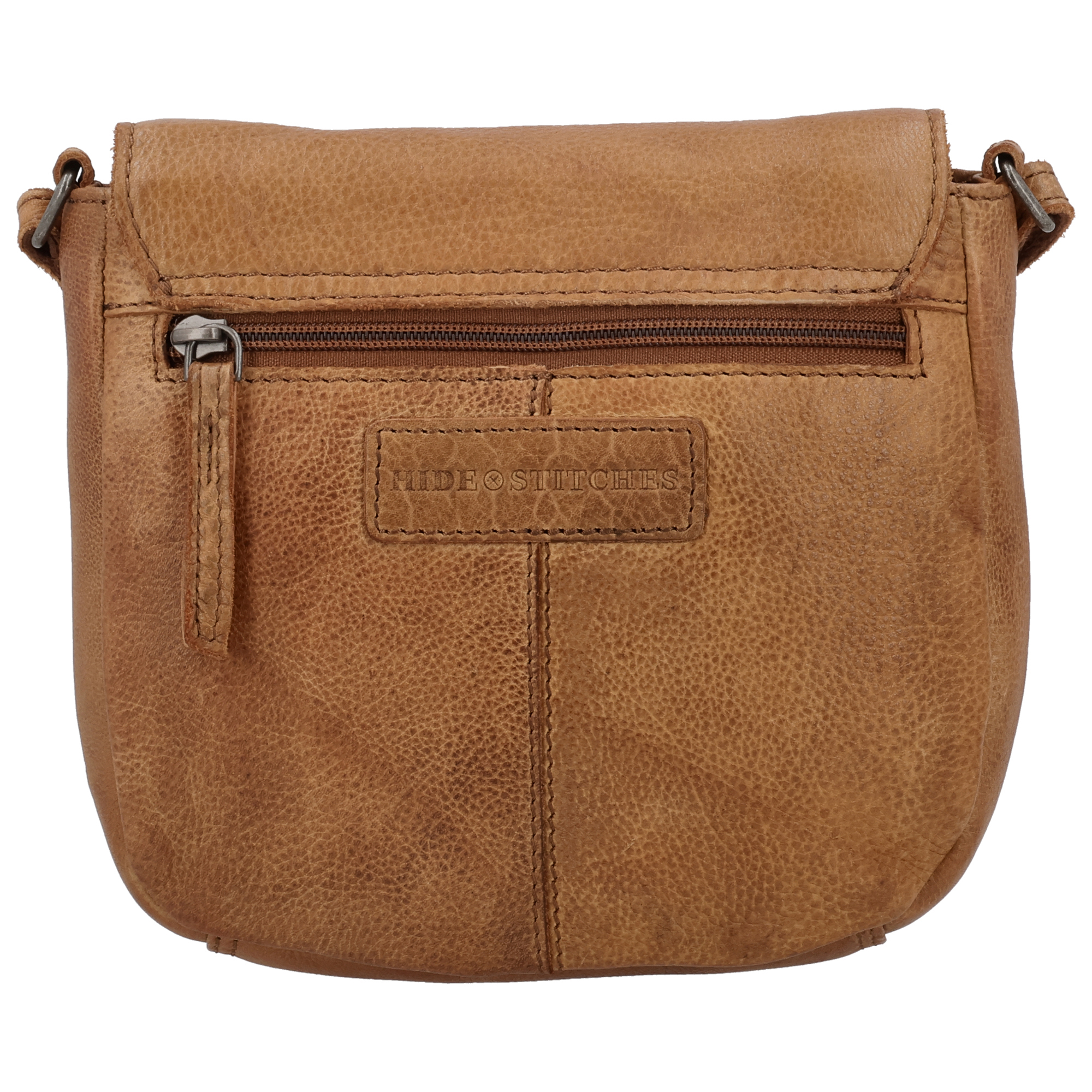 Hide & Stitches Paint Rock schoudertas cognac