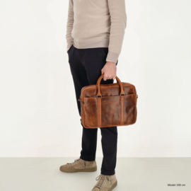 Hide & Stitches Next Navajo laptoptas bruin