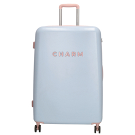 Charm London travel koffer babyblauw