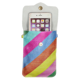 Charm London Anna telefoontasje regenboog