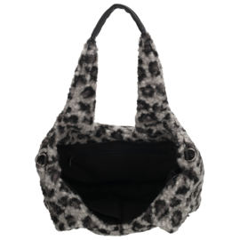 Beagles Nancy shopper luipaard zwart/grijs