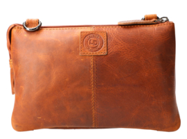 Leather Design festival bag harmonica natural