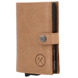 Hide & Stitches Porto safety wallet taupe