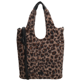 Beagles Nancy shopper leopard bruin