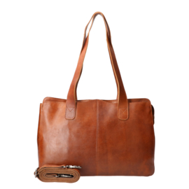 Leather Design schoudertas natural