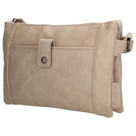Beagles Cuenca schoudertas licht taupe