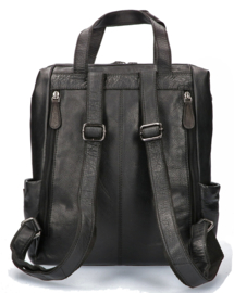 Leather Design rugzak zwart