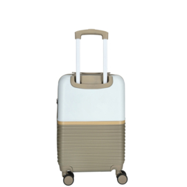 Enrico Benetti Pincetown koffer 55 cm taupe-ivoor