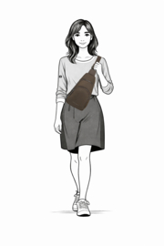 Enrico Benetti Caroline crossbodytas bruin